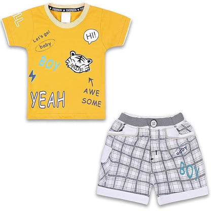 Boys Printed T-Shirt and Shorts