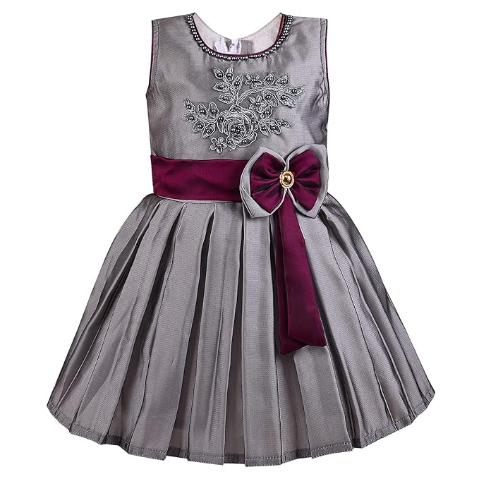 Girls Flower Design Frock Dress