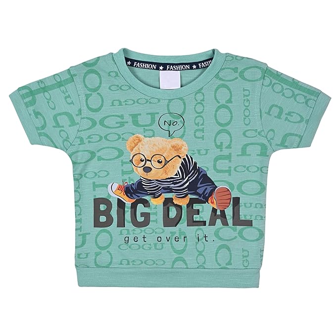 Boys Teddy Printed T-Shirt and Shorts