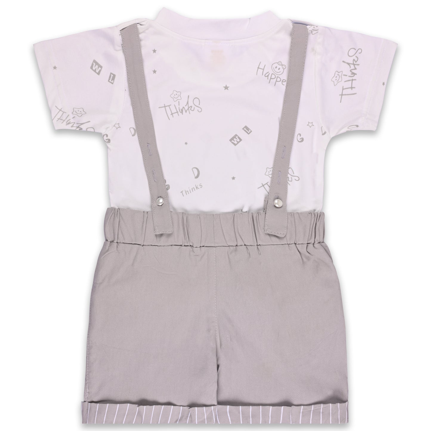 Girls Patch Work Dungaree Set