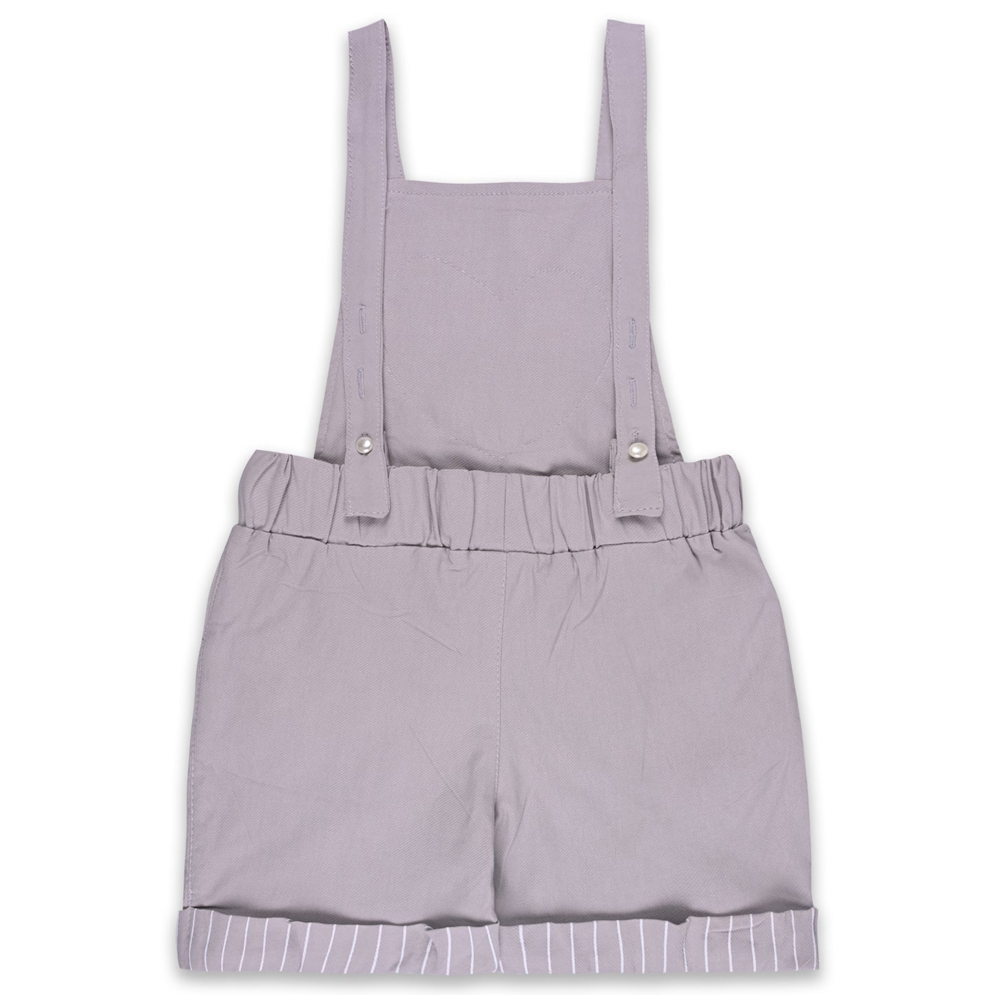 Girls Patch Work Dungaree Set