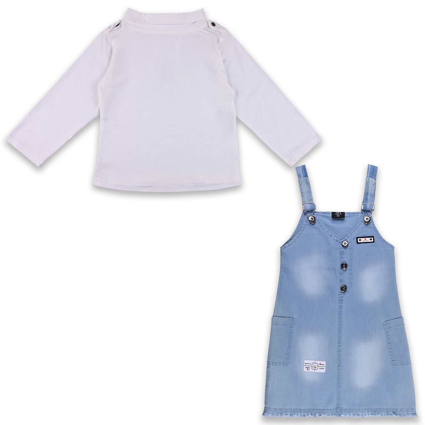 Girls Dungaree Set