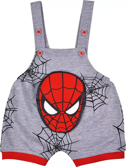 Baby Boys & Baby Girls Spiderman Casual T-shirt Dungaree