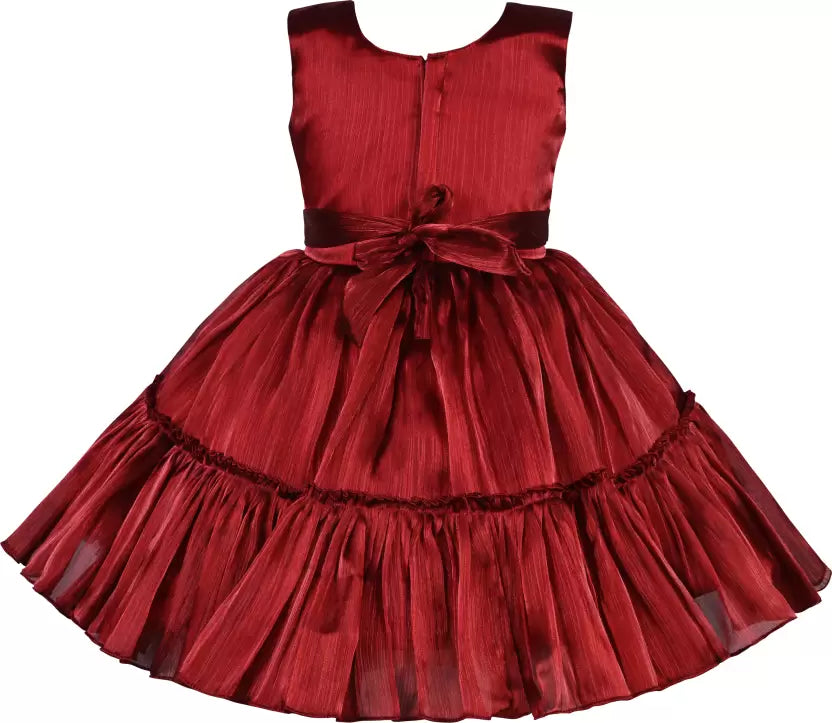 Girls Floral Embellished Designer Party Dress