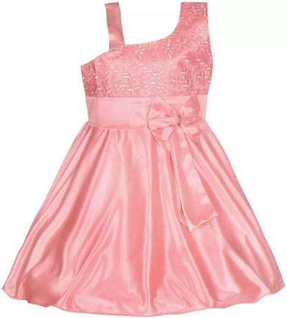 Girls Straps Bow Detail Dress