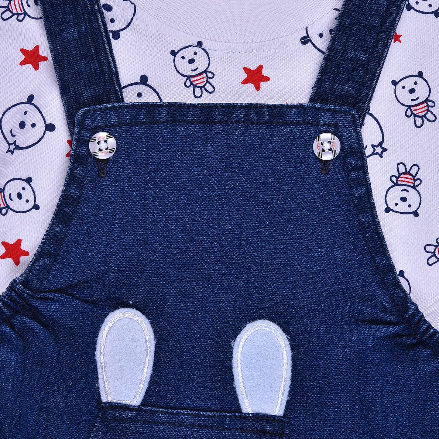 Boys T-shirt and Denim Dungaree set