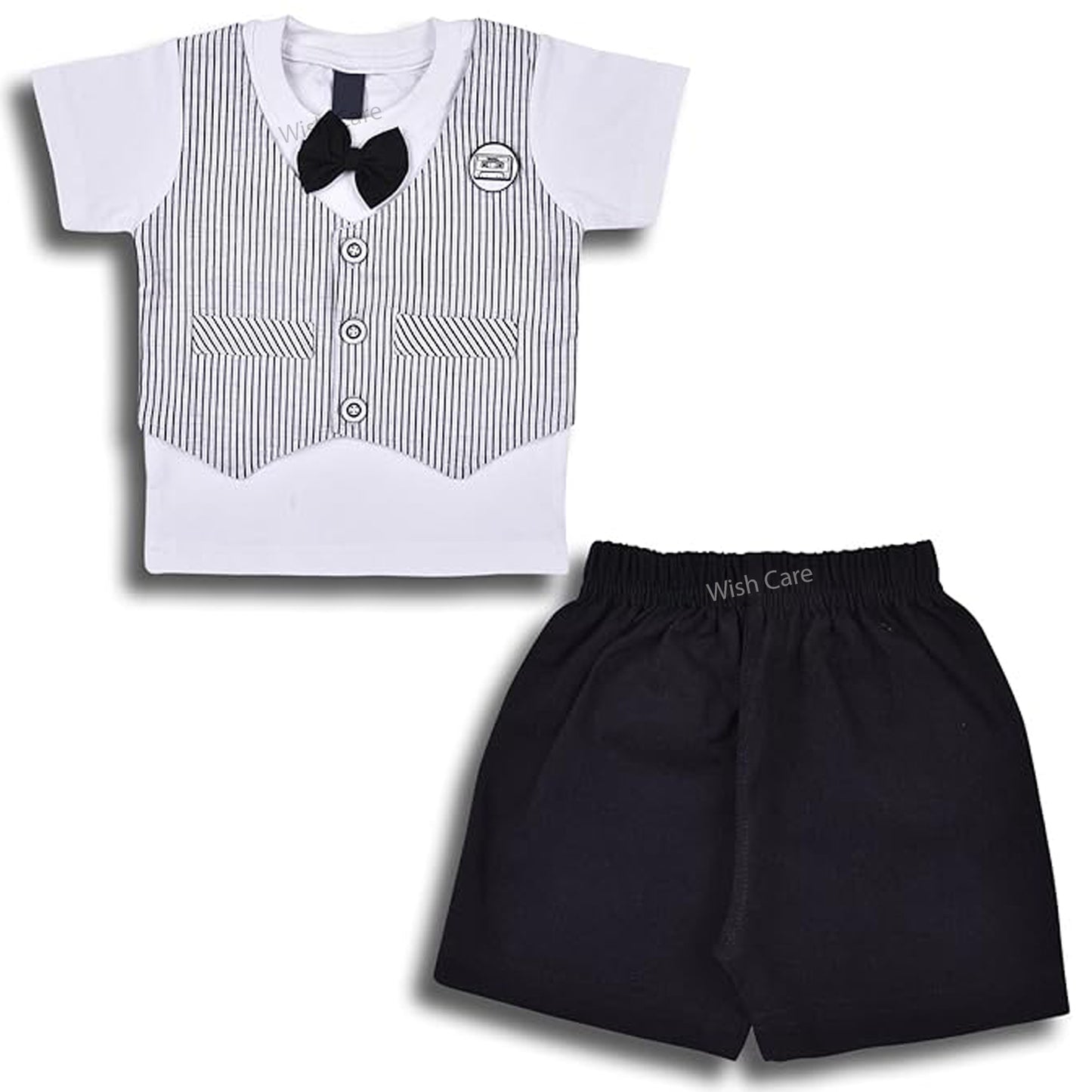 Baby Boys Striped T-shirt and Shorts Clothing Set