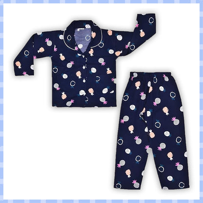 Unisex Printed Top and Bottom Pyjamas Night Dress