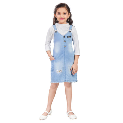 Girls Dungaree Set