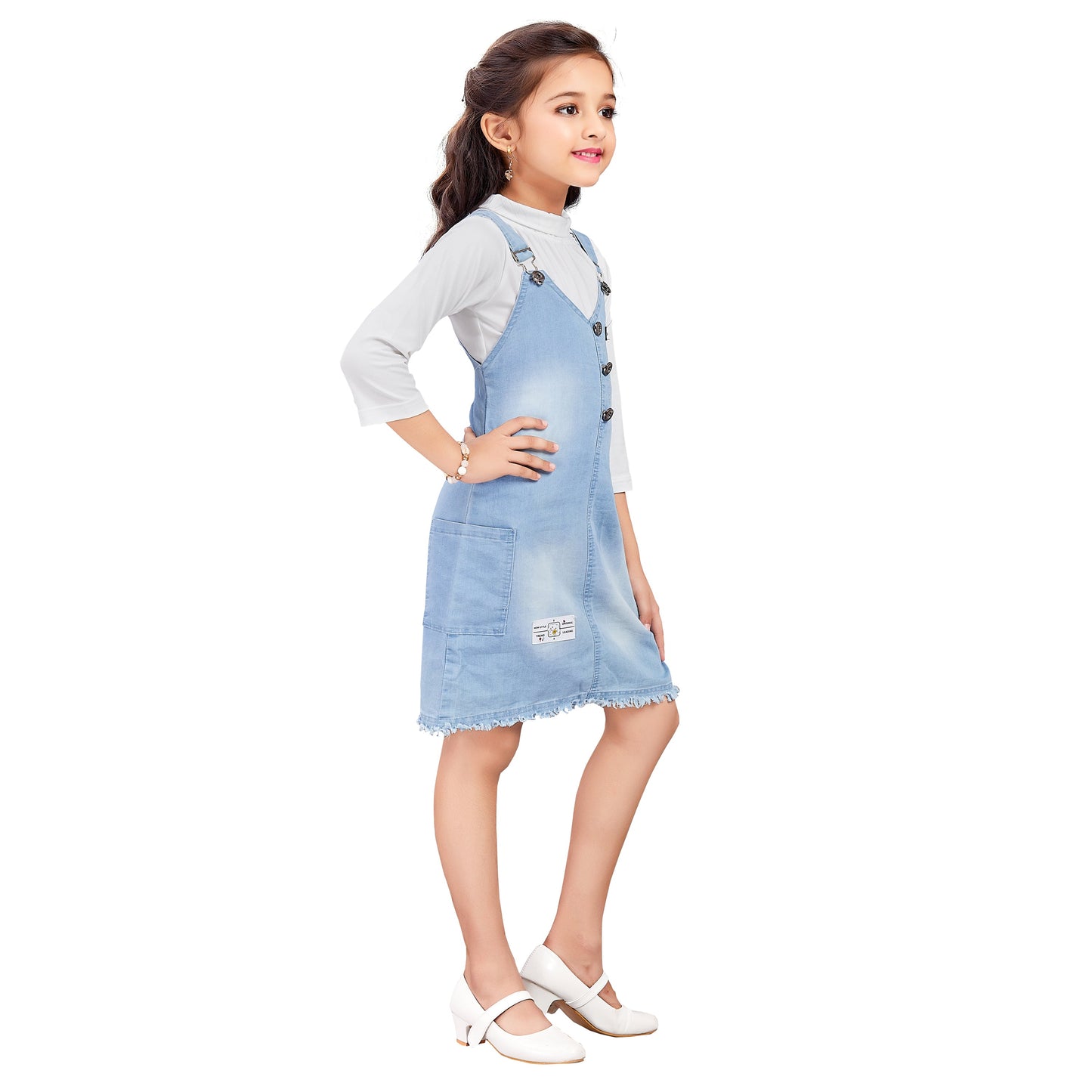 Girls Dungaree Set