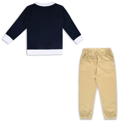 Boys Printed Sweatshirt and Jean Clothing Set