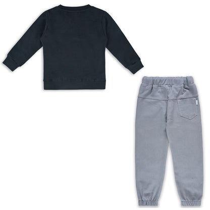 Boys Printed Sweatshirt and Jean Clothing Set