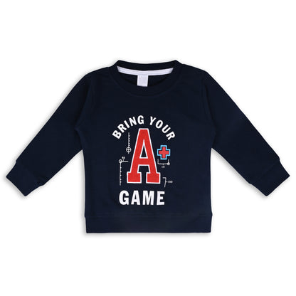 Boys Printed Sweatshirt and Jean Clothing Set