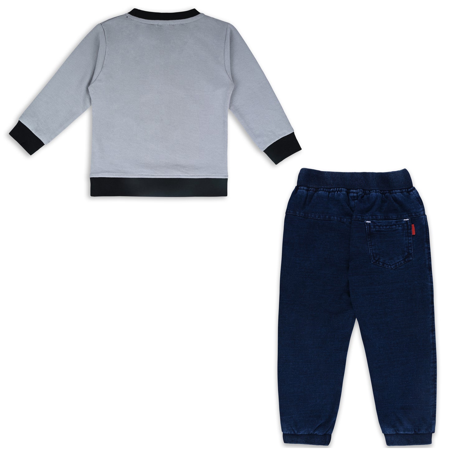 Boys Printed Sweatshirt and Jean Clothing Set