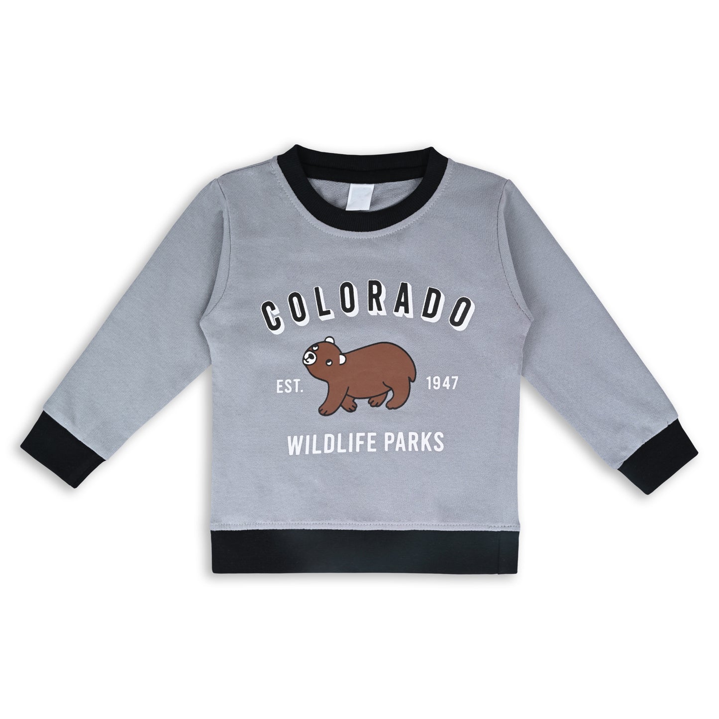 Boys Printed Sweatshirt and Jean Clothing Set