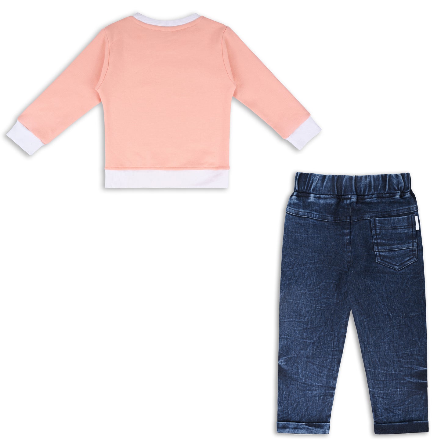 Boys Printed Sweatshirt and Jean Clothing Set