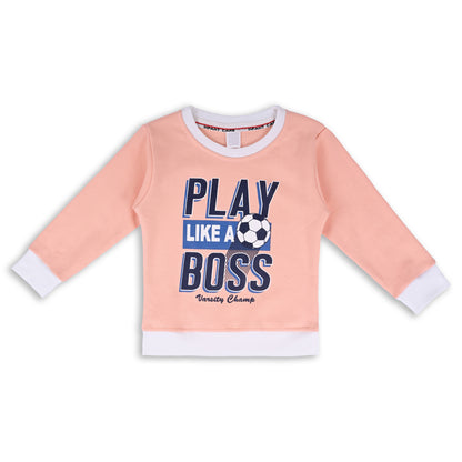 Boys Printed Sweatshirt and Jean Clothing Set