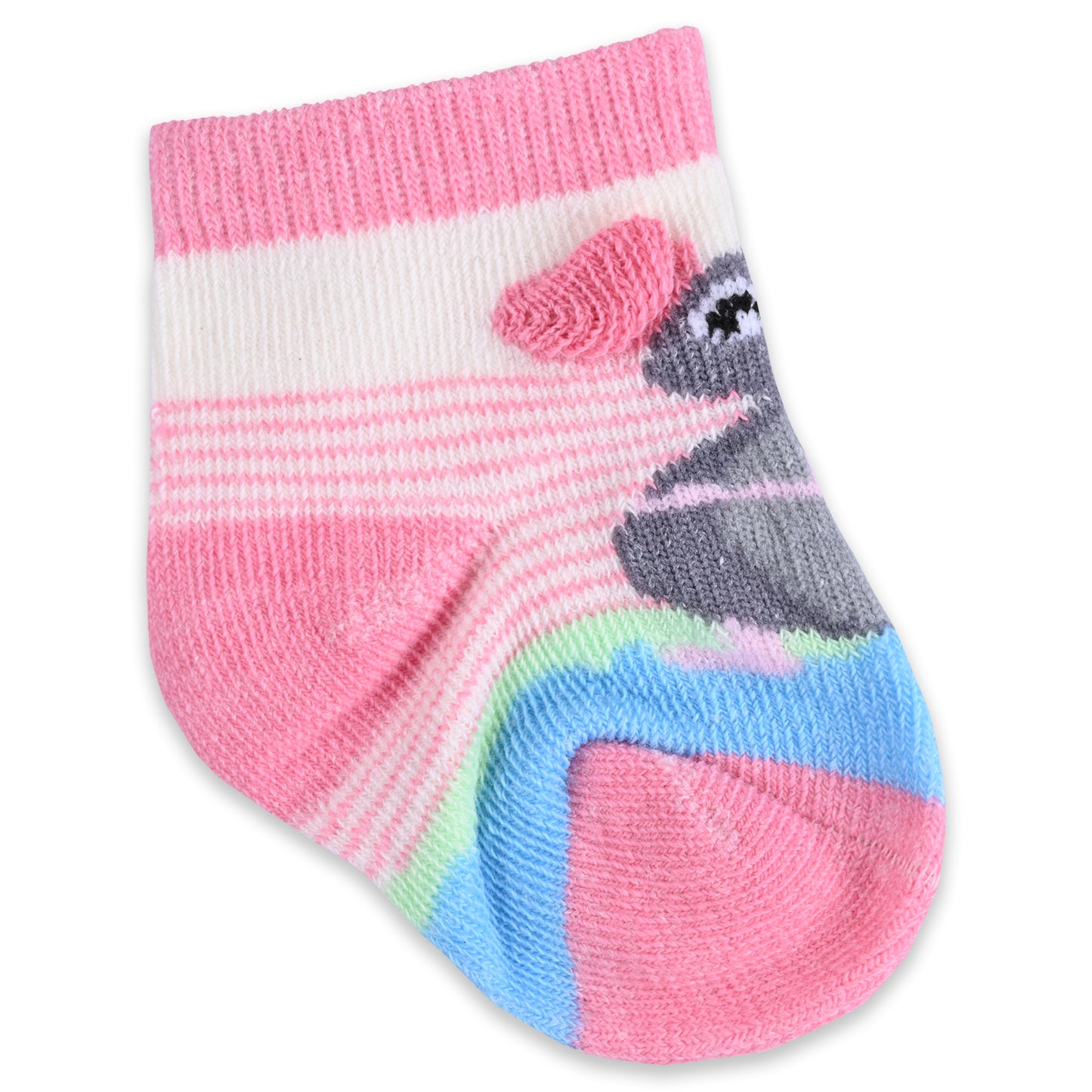 Set of 3 Infants Cartoon Cotton Socks