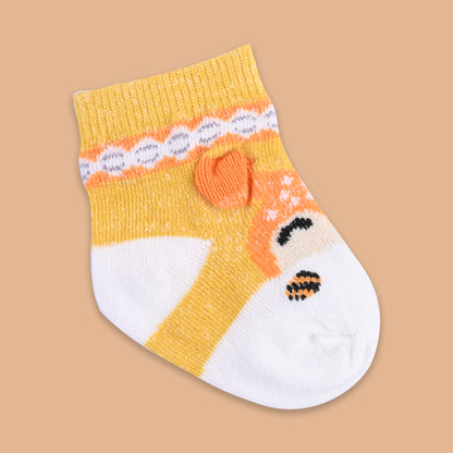 Set of 3 Infants Cartoon Cotton Socks