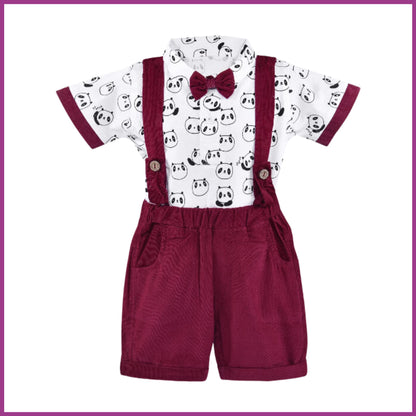 Wish Karo Baby Boys Dungaree Dress For Boys-(bt108mrn)