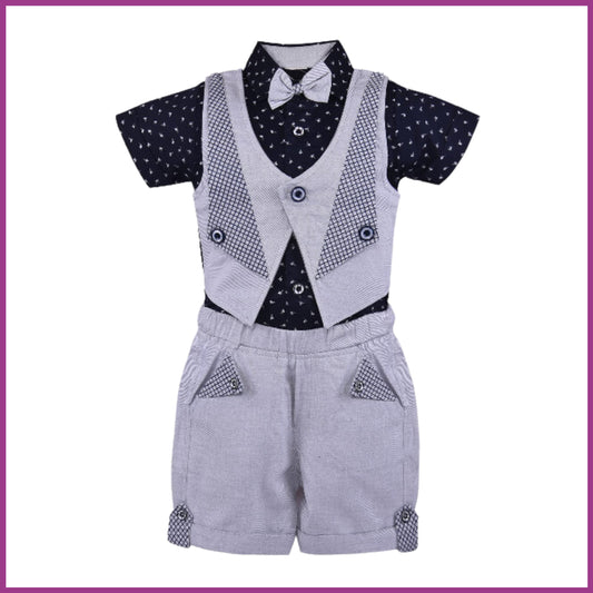 Wish Karo Baby Boys Shirt And Short For Boys-(bt107nb)