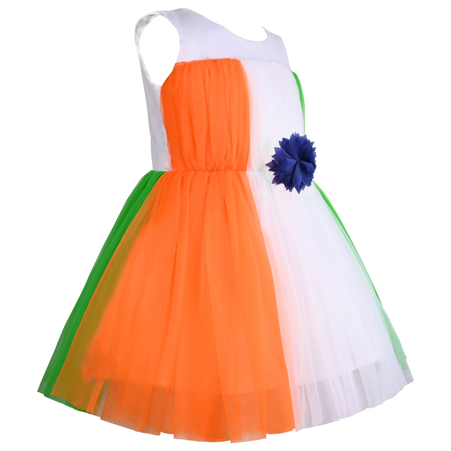 Girls Tri-Color Indian Flag Themed Dress