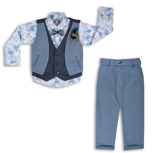 Boys Shirt With Waistcoat And Pant