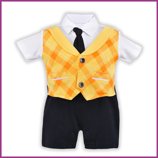 Wish Karo Baby Boys Rompers-(bt100ylw)