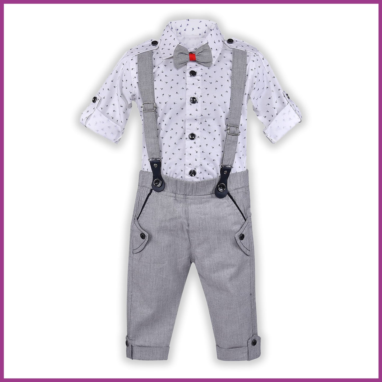 Wish Karo Baby Boys Shirt And Pants For Boys-(bt101wht)