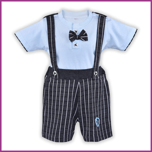 Wish Karo Baby Boys Dungaree Dress For Boys-(bt102blu)