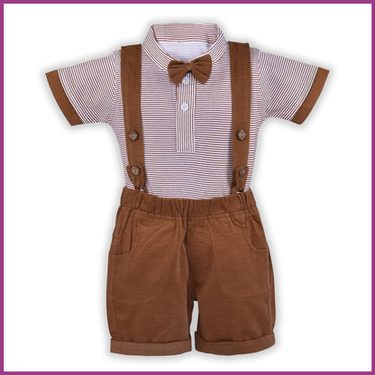 Wish Karo Baby Boys Dungaree Dress For Boys-(bt103bwn)