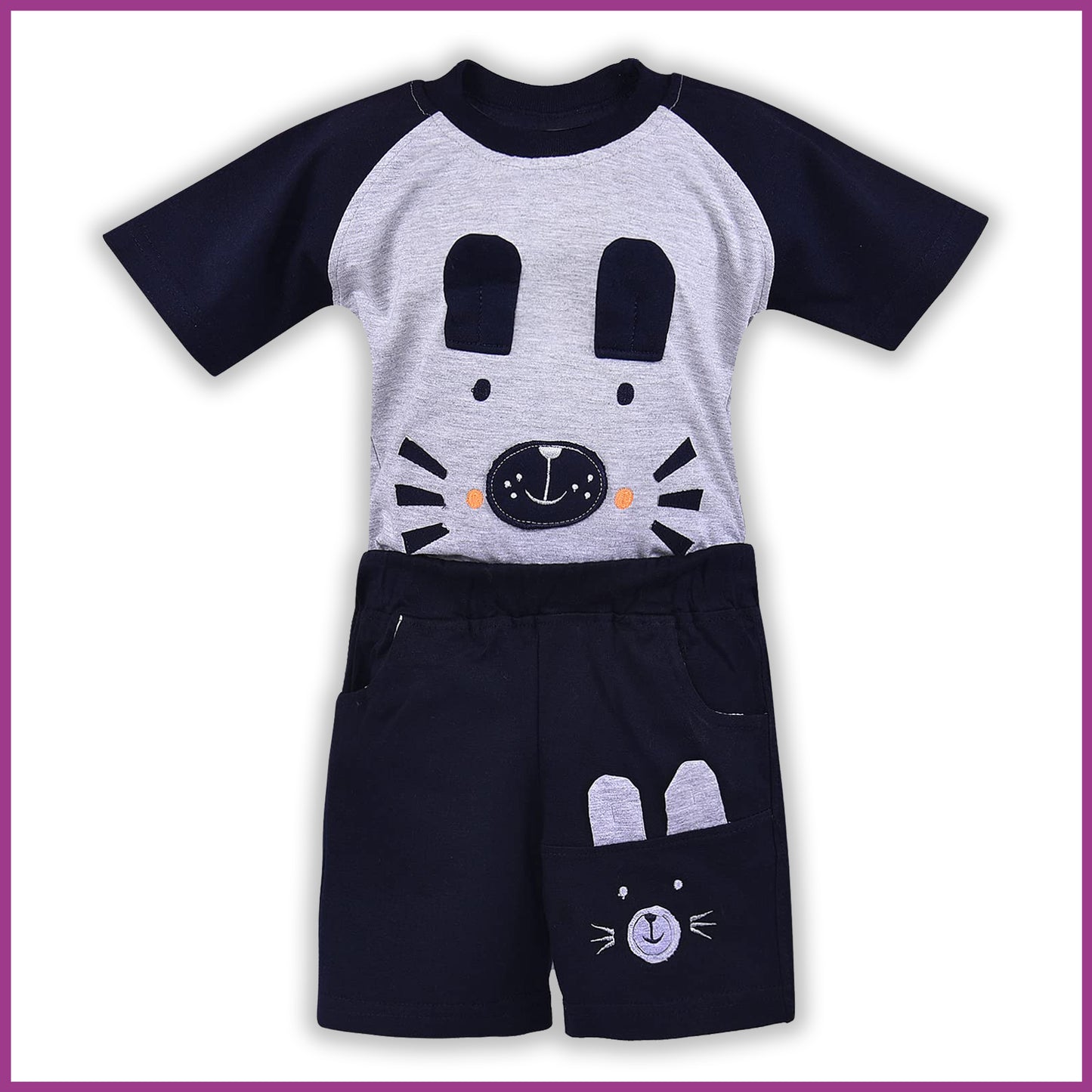 Wish Karo Baby Boys T-Shirt And Short For Boys-(bt105nb)