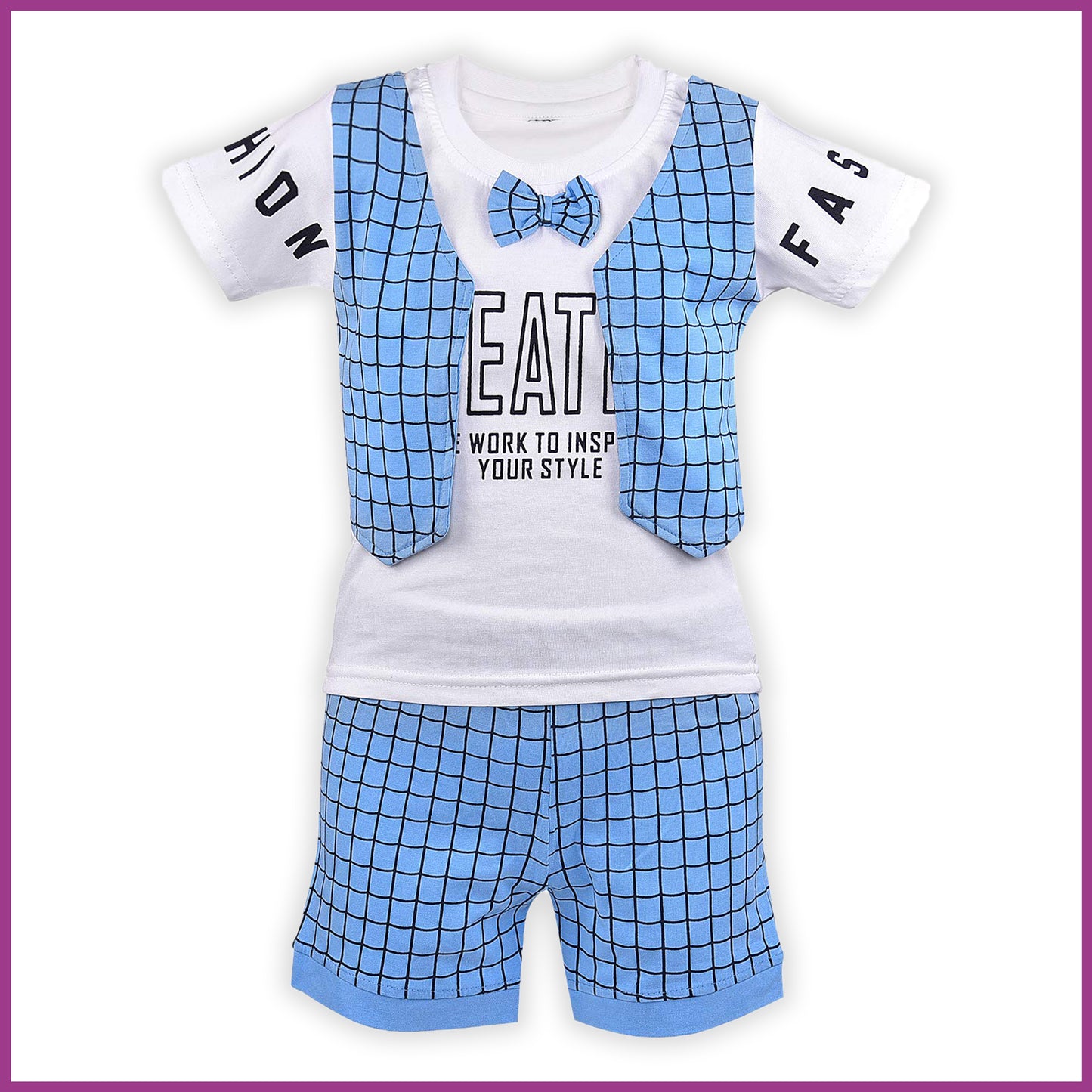 Wish Karo Unisex Clothing Sets for Boys & Baby Girls-(bt18blu)