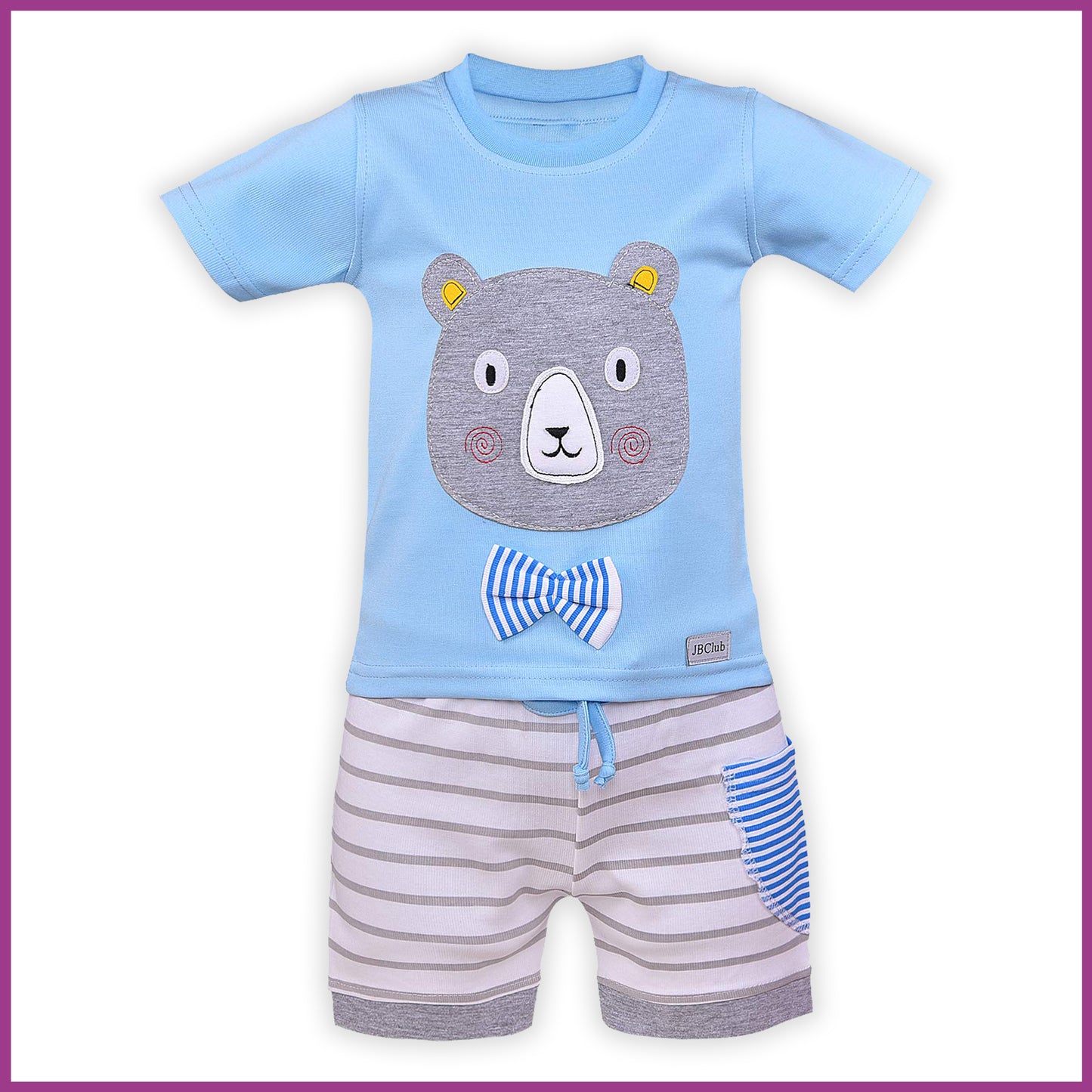 Wish Karo Unisex Clothing Sets for Boys & Baby Girls-(bt21blu)