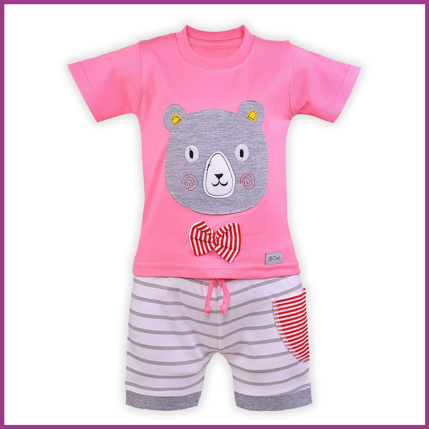 Wish Karo Unisex Clothing Sets for Boys & Baby Girls-(bt21pnk)