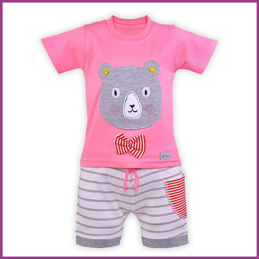 Wish Karo Unisex Clothing Sets for Boys & Baby Girls-(bt21pnk)