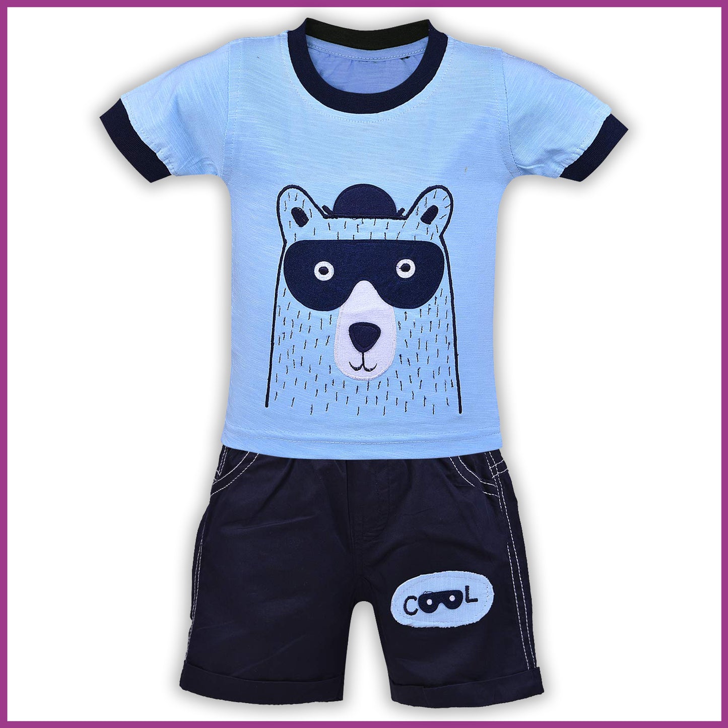 Wish Karo Unisex Clothing Sets for Baby - Boys Girls -(bt27blu)