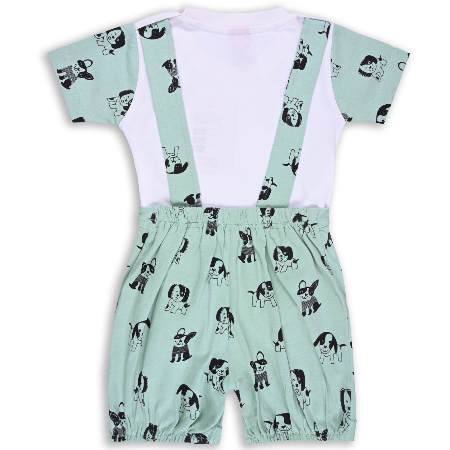 Boys Animal Print T-Shirt And Dungaree Set