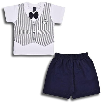 Baby Boys Striped T-shirt and Shorts Clothing Set