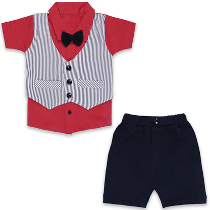 Baby Boys Striped T-shirt and Shorts Clothing Set