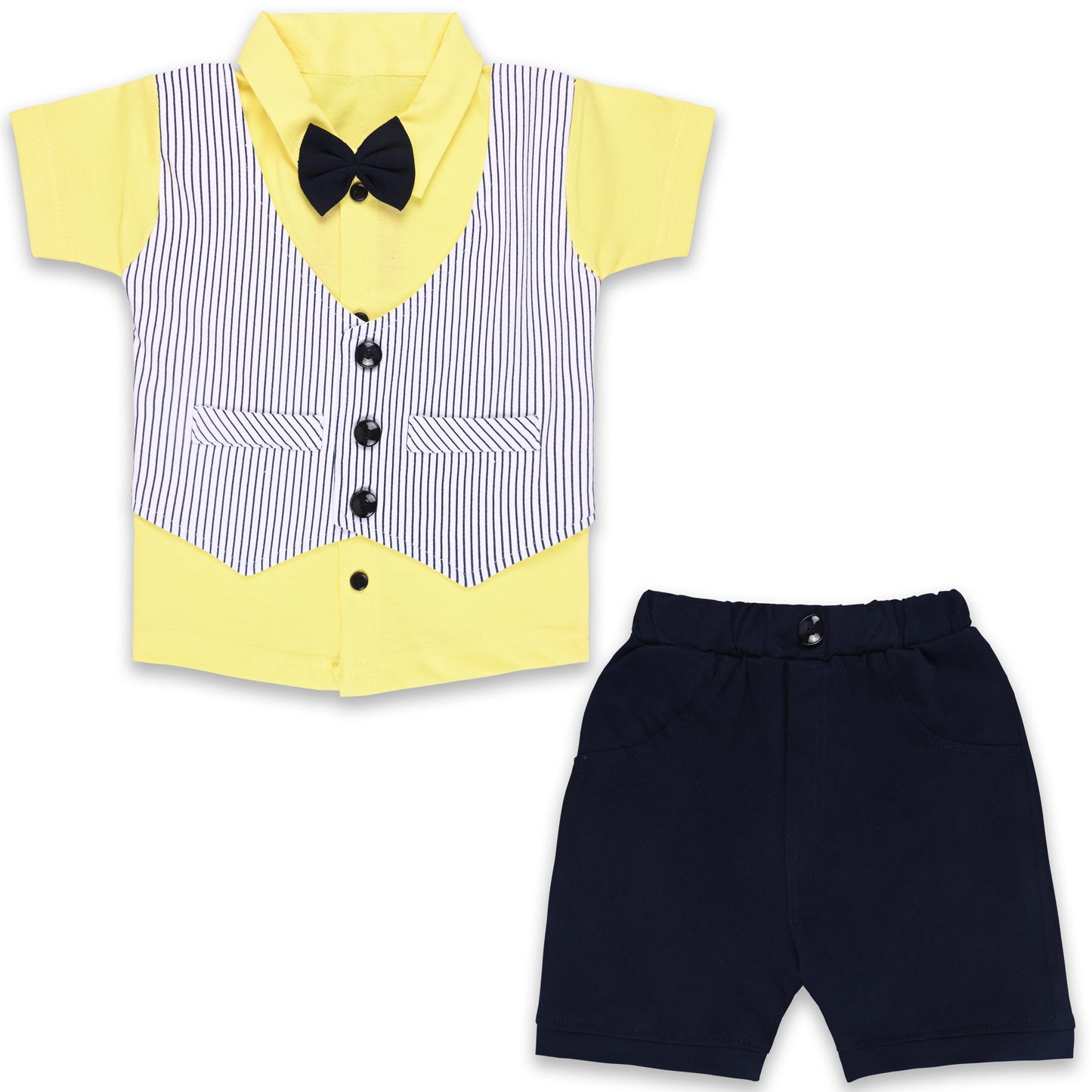 Baby Boys Striped T-shirt and Shorts Clothing Set