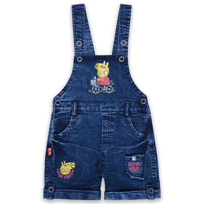 Boys Applique T-Shirt And Dungaree Set