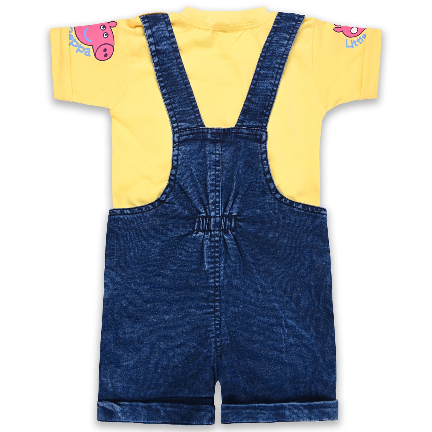 Boys Applique T-Shirt And Dungaree Set