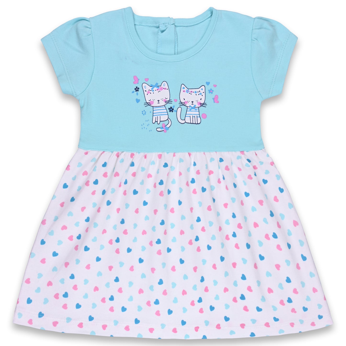 Girls Polka Dot Print A-Line dress