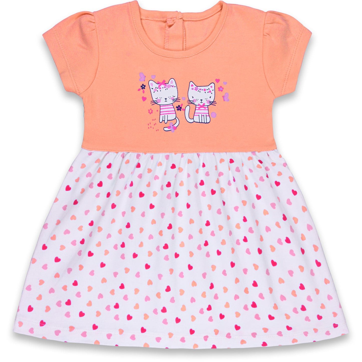 Girls Polka Dot Print A-Line dress