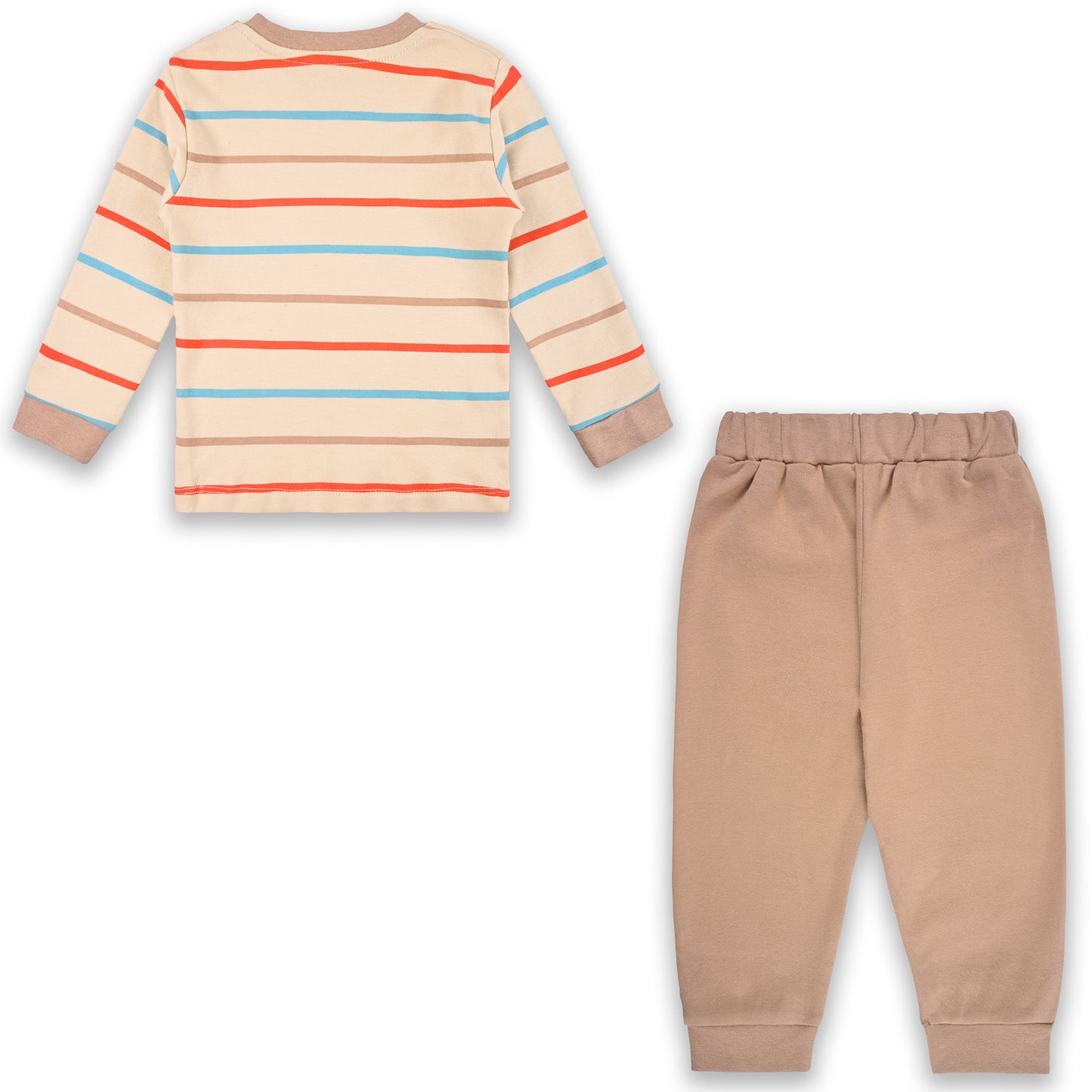 Baby Boys T-Shirt With A Printed Deign And Solid Pant