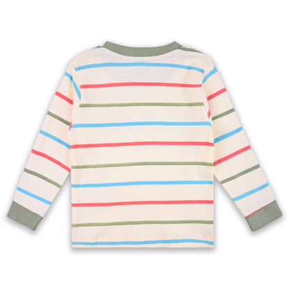 Baby Boys T-Shirt With A Printed Deign And Solid Pant