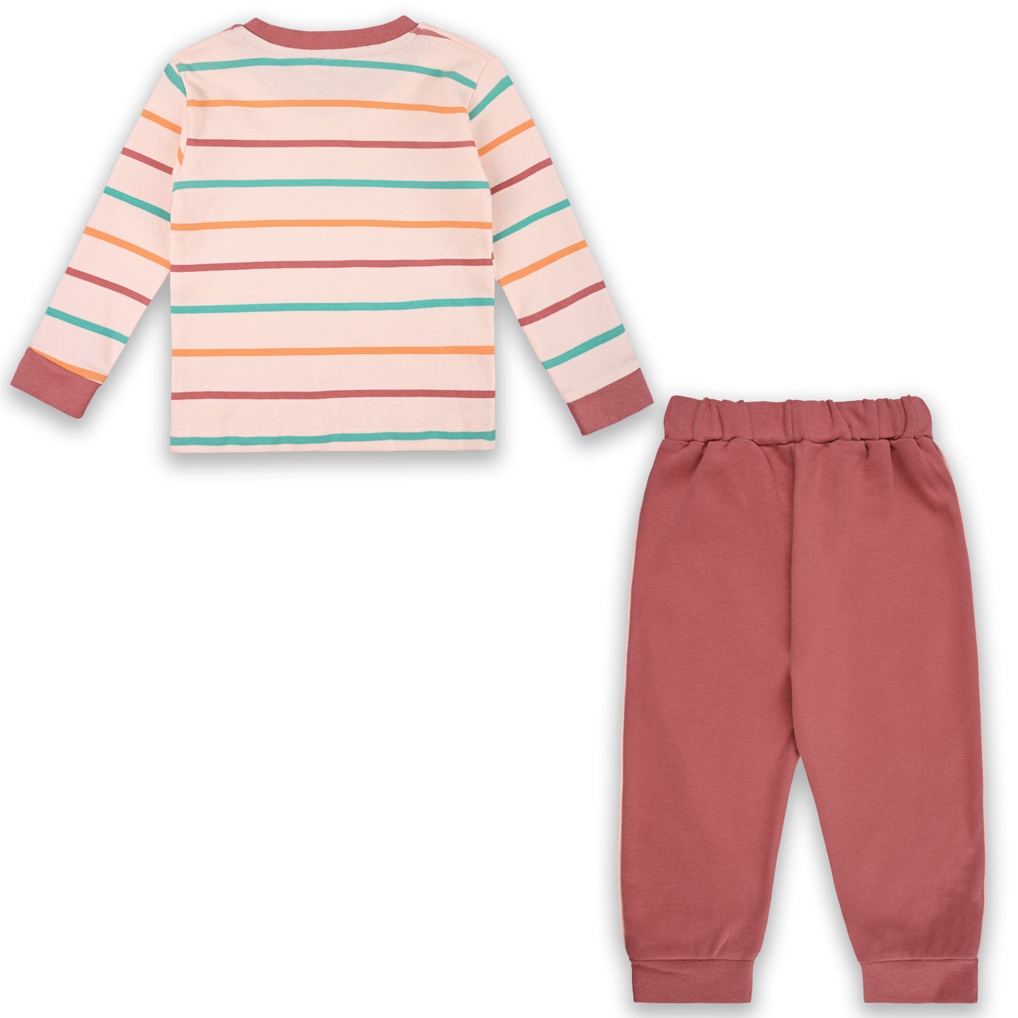 Baby Boys T-Shirt With A Printed Deign And Solid Pant