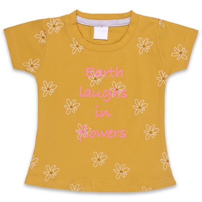 Girls Floral Print T-Shirt