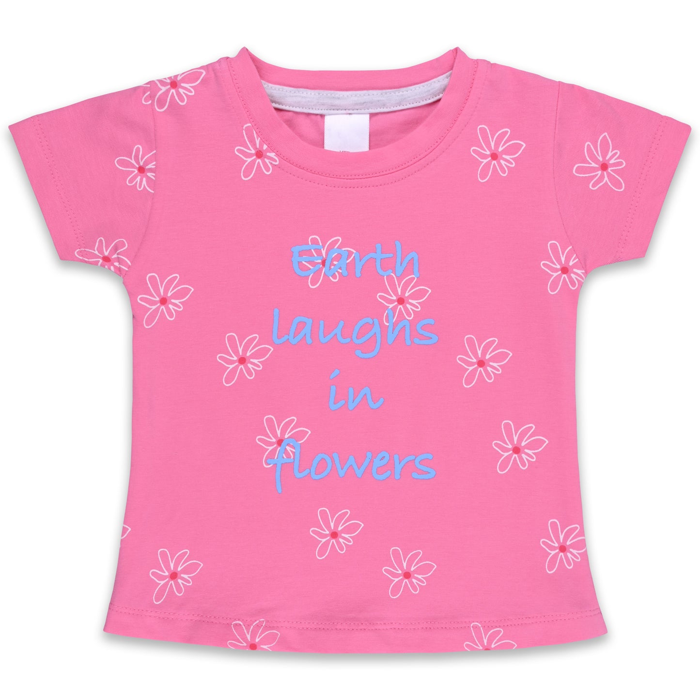 Girls Floral Print T-Shirt